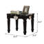 Table de bout, noir