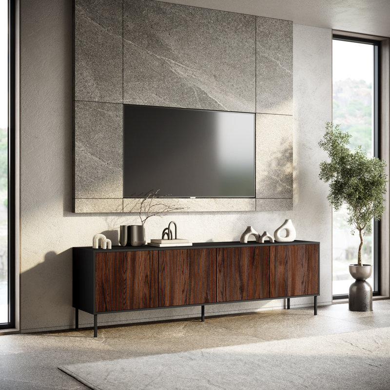 Bokamp 604.52cm Sideboard, Black/Dark Brown