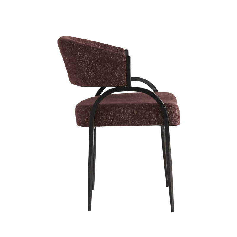 Bahati Armchair, Bordeaux Chenille