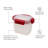 Nest 37 fl. oz. Plastic Food Storage Container - Set of 4 Containers and 4 Lids