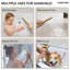 Système de pomme de douche thermostatique double, robinet de douche à pluie haute pression de 16 po avec douchette et jet pour le corps-93884719