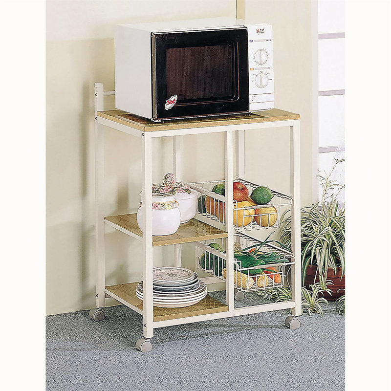 Chariot de cuisine polyvalent et compact avec options de rangement et de mobilité efficaces