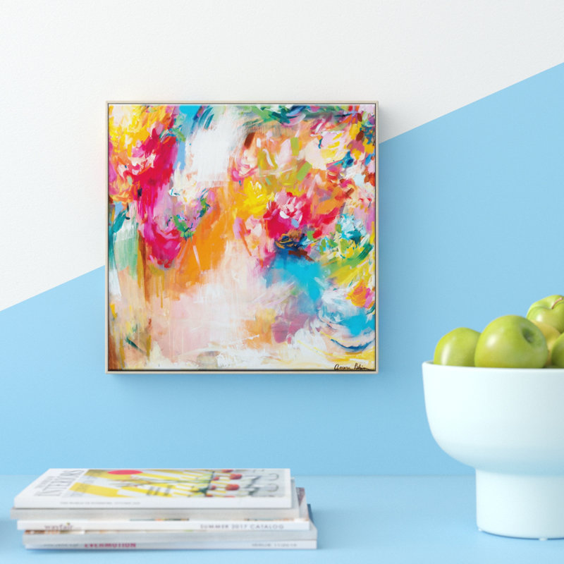 Female Energy by Amira Rahim - Painting on Canvas, Wrapped Canvas, 41cm H x 41cm W