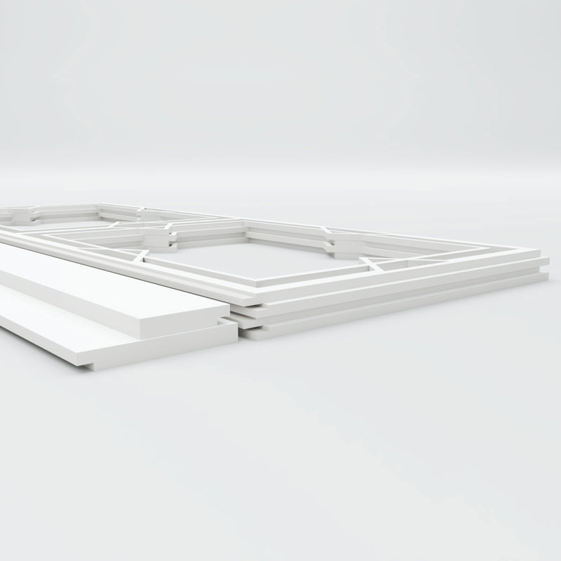 Ensemble de lambris en PVC Fleming, H 44 po x l 94,5 po x P 0,625 po