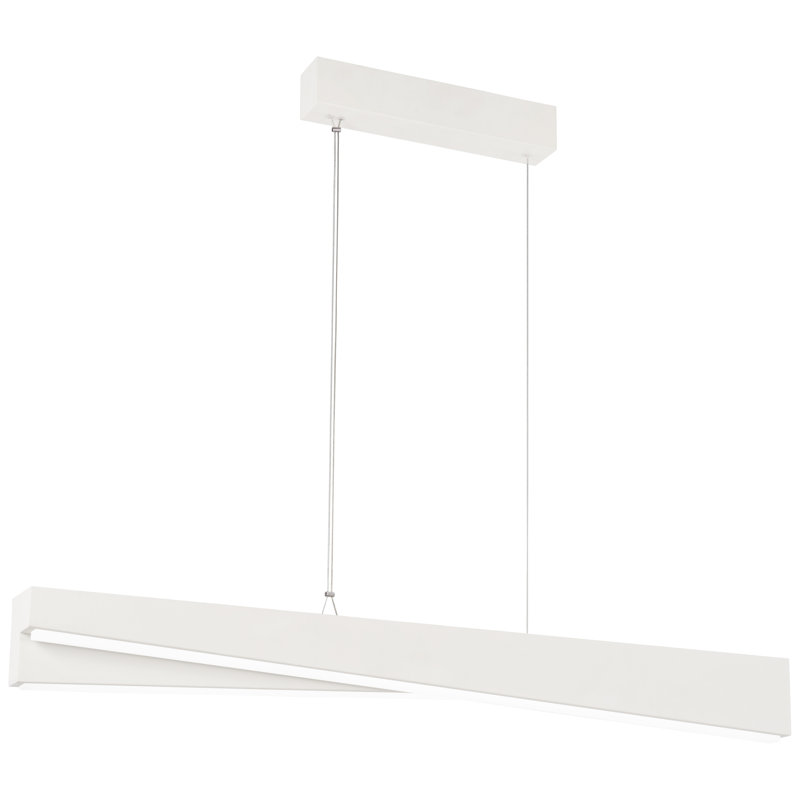 Luminaire suspendu géométrique 1 lumière Paschke, H 59 po x l 35,5 po x P 2,75 po