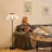 Okeema 69.3" Modern Black Dimmable LED Tree Floor Lamp with Remote Control