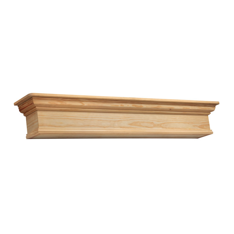 The Savannah Fireplace Mantel Shelf, Unfinished, 72"