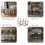 Ensemble de 2 tabourets de bar rembourrés en similicuir avec tabourets de bar modernes et structure en métal pour comptoir, îlot de cuisine