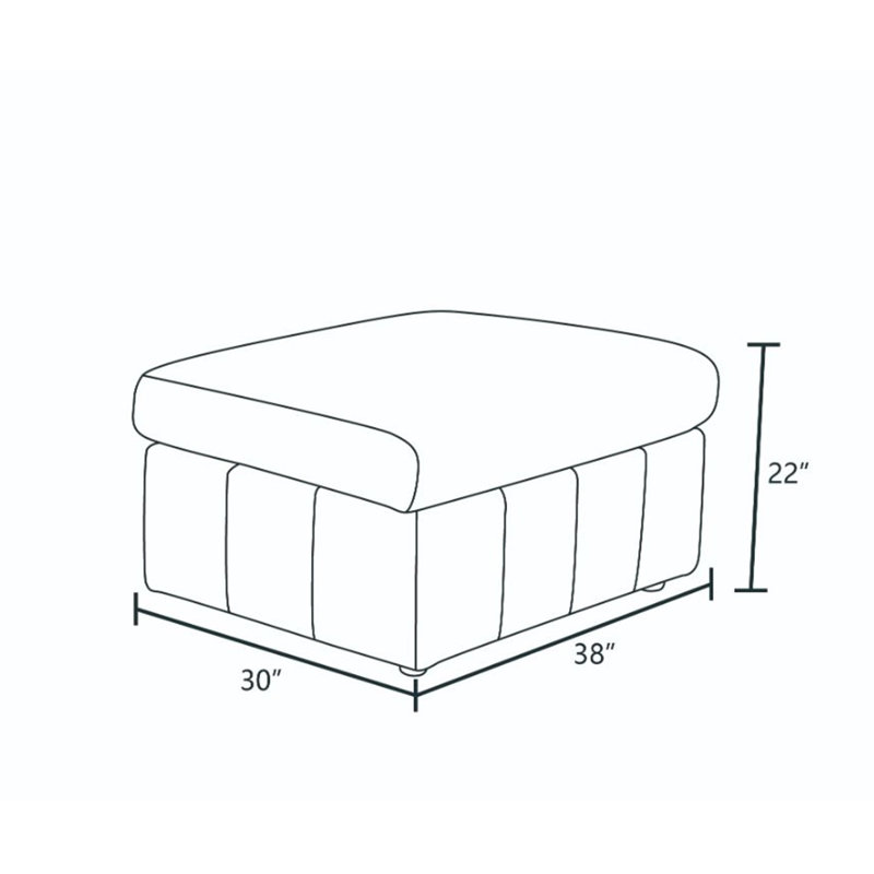 Repose-pieds Onyx, Beige