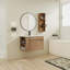 Meuble-lavabo mural 30 po avec lavabo et support de rangement, portes à fermeture en douceur, armoire combinée (KD-Packing), meuble-lavabo