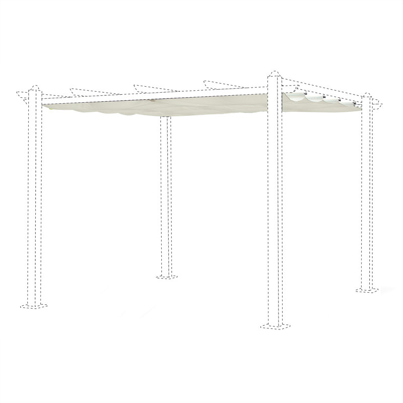 Alaida Dakota Fields Polyester Replacement Canopy for Canopy, White