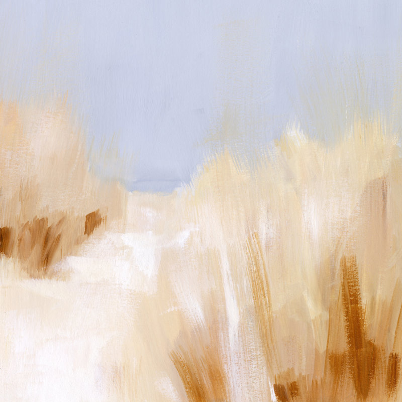 Beach Grass Impression II by Victoria Borges - Wrapped Canvas Painting, 122cm H x 122cm W
