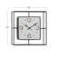 Horloge murale carrée en métal 12 po x 12 po
