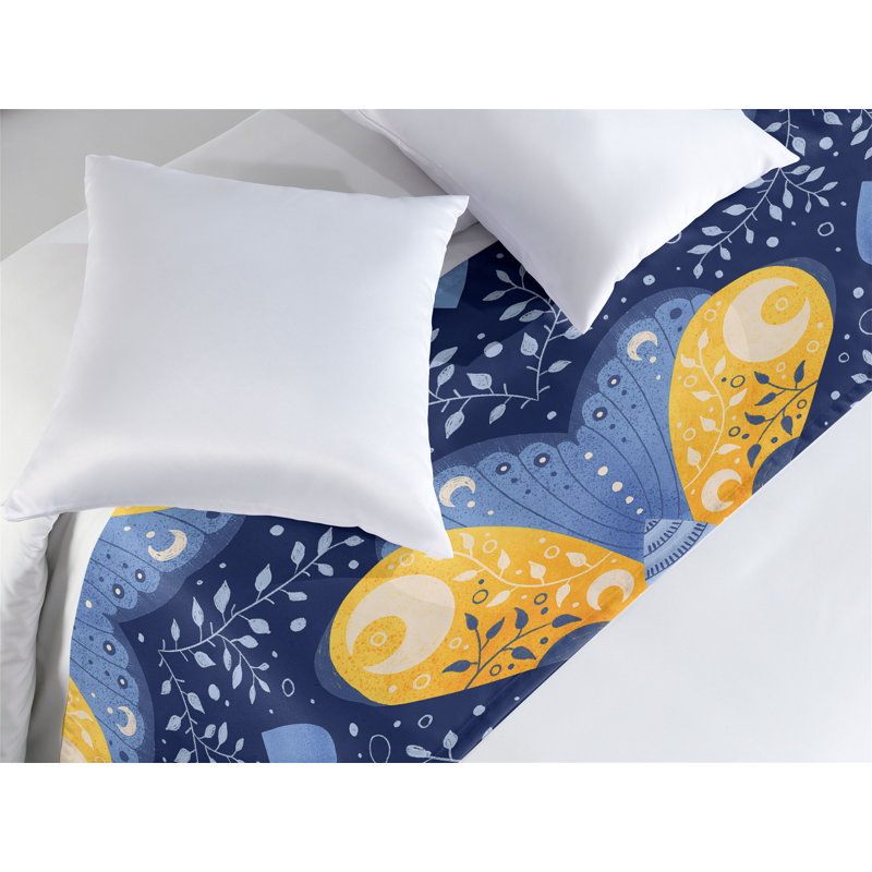 Tapis de couloir Ambesonne Wild Life Celestial Moth Moon, Très grand lit