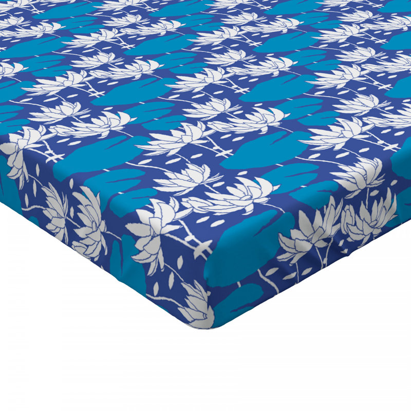 Microfiber Floral Fitted Sheet, Full Fitted Sheet
