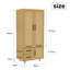 3 Door Manufactured Wood Wardrobe