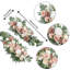2 pièces d'arrangements floraux artificiels en forme d'arche de mariage-112864382