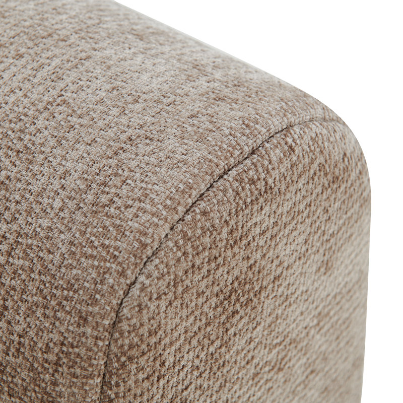 Forma 145.5 Inch Modern Modular Compression Boneless Sectional Sofa, Espresso Polyester
