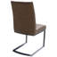 Safarov 47.5cm H Upholstered Full Back Cantilever Chair in Brown