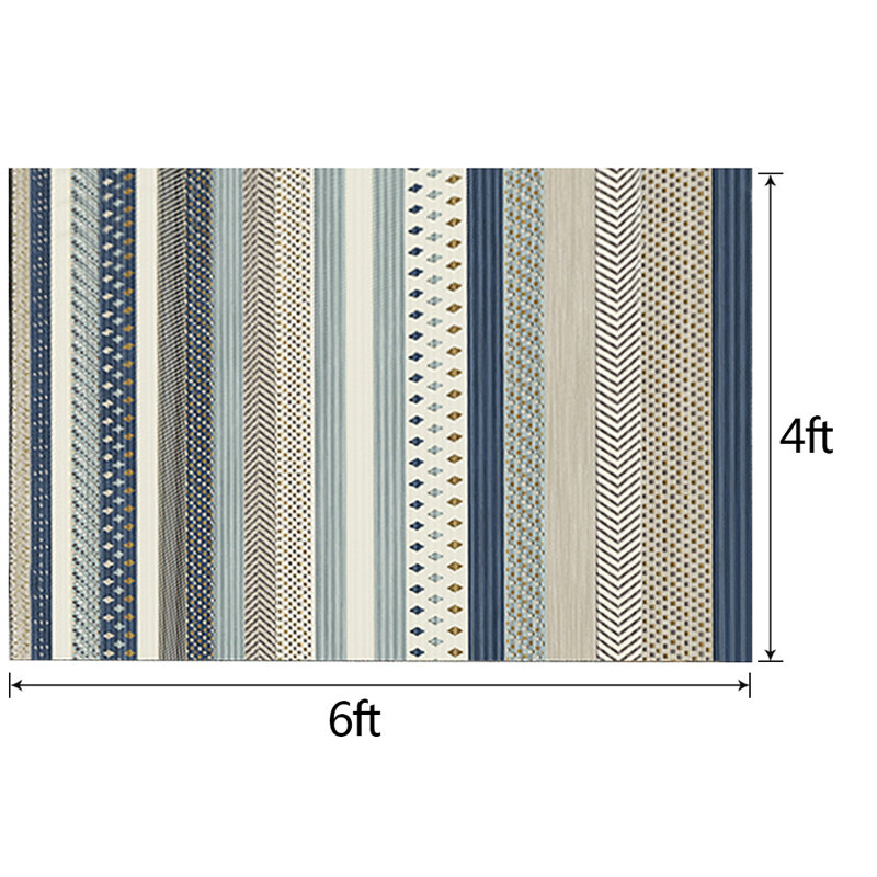 Olveston Striped Indoor Rug, Rectangle 4' x 6'