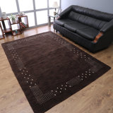Lavoie HAND KNOTTED LOOM WOOL ECO-FRIENDLY AREA RUGS - Rectangle Shape | Brown Color | Contemporary Design