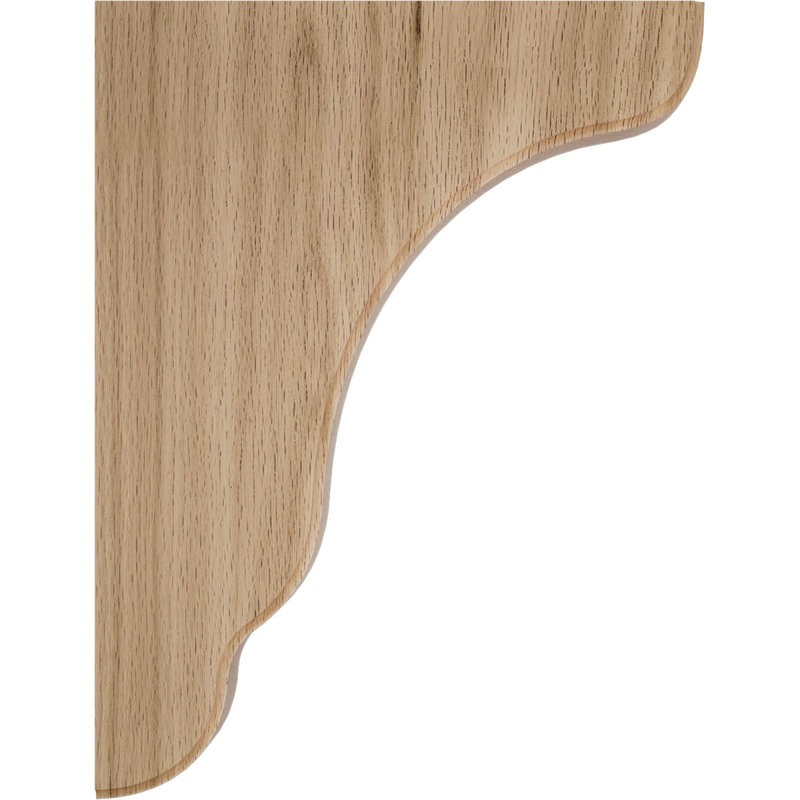 Support en bois Plymouth, Chêne rouge, H 9,5 po x l 1,75 po x P 7,25 po