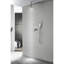 Pomme de douche murale 12 po, style nickel brossé, laiton, P 59 po, l 12 po, H 60 po, finition 9,88 lb, poids