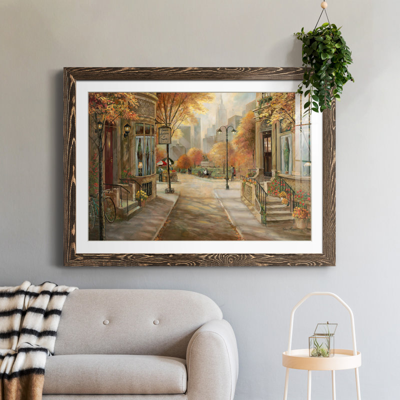 Carrie's Dance Academy - peinture encadrée, H 31,5 po x l 23,5 po x P 1,5 po, Encadré de bois de noyer