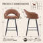 360°Swivel Upholstered Bar Stools with Iron Frame-1771031317