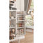 Armoire de rangement de 51 po pour garde-manger moderne, huche autoportante avec portes et tablettes, buffet avec support pour micro-ondes, café, armoire de salle à manger, salon, blanc