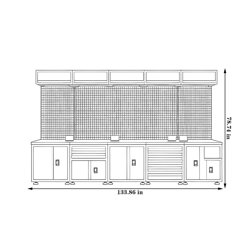 Heavy-Duty Metal Tool Cabinet for Automotive