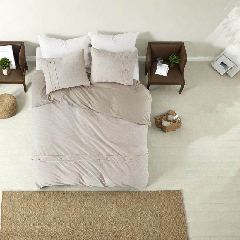 Comfortable Oversized Bedding Sets Organic Cotton Farmhouse Style