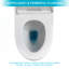 Toilette une pièce en céramique