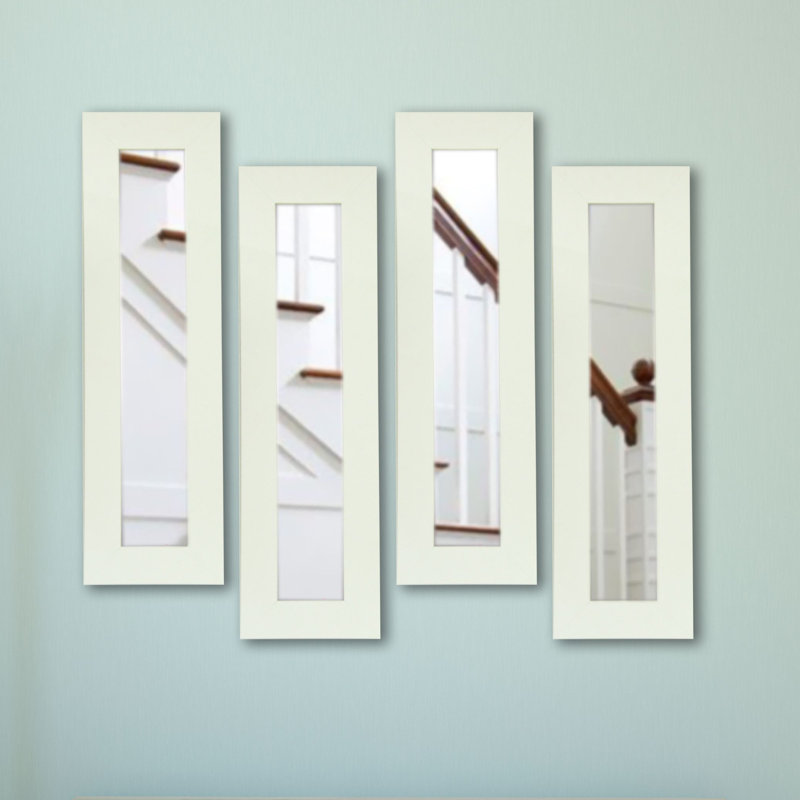 Ensemble de miroirs 4 pièces Scioli, H 29,5 po x l 11,5 po