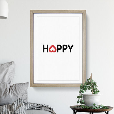 Happy - Picture Frame Typography