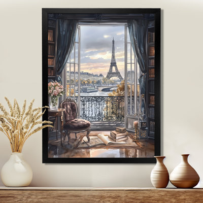 Eiffel Tower Vanish In My Book II - Paris Print Wall Art