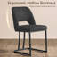 Ensemble de 2 chaises d'appoint rembourrées modernes en similicuir avec cadre en métal pour la cuisine et la salle à manger, ensemble de 2-1949216804