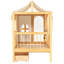 Lit maison avec tiroirs et bande DEL-1931985059