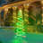 Green and Red LED Spiral Tree Lamp-339950549