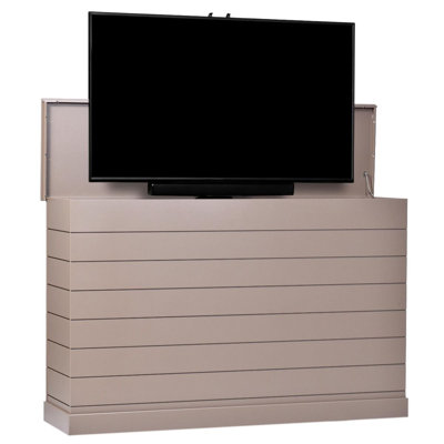 Outdoor Large Shiplap TV Lift Cabinet for TVs