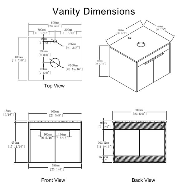 Dimensions du produit