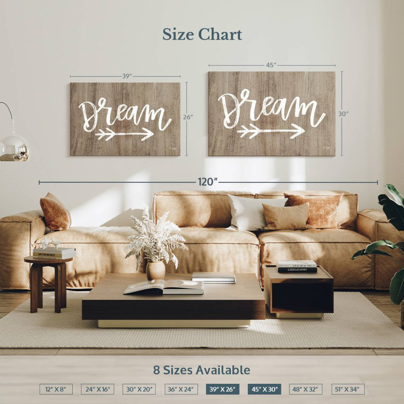 Tergel Dream Sign, 26" H x 39" W