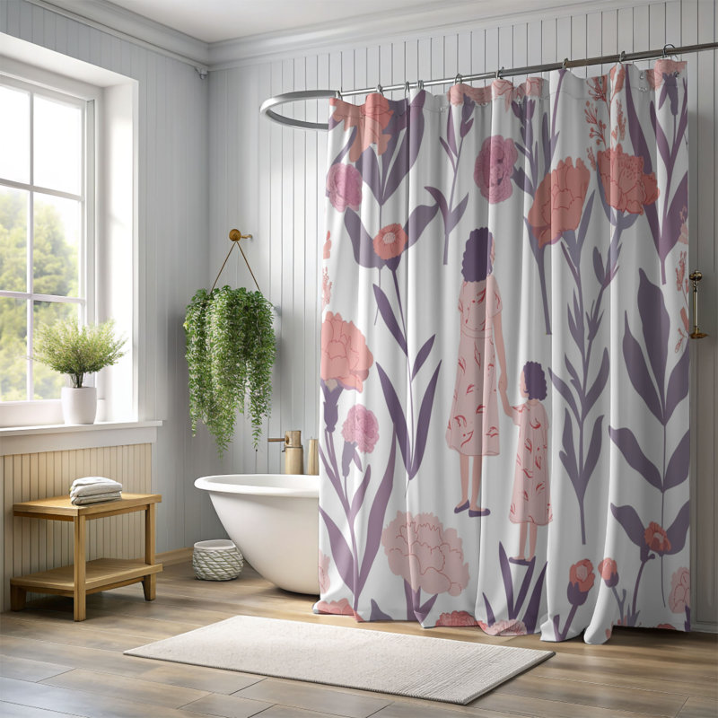 Rideau de douche parent 27, H 74 po x l 71 po