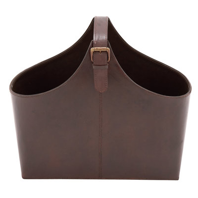 Alline Leather Magazine Rack