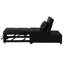 Lit pliant noir - Multifonctionnel pour tous les besoins. Option simple à conserver et à économiser de l'espace. Ergonomique digne de confiance. Fonctionne comme table à thé, fauteuil, lit simple. Cuir. Poids de 264 lb