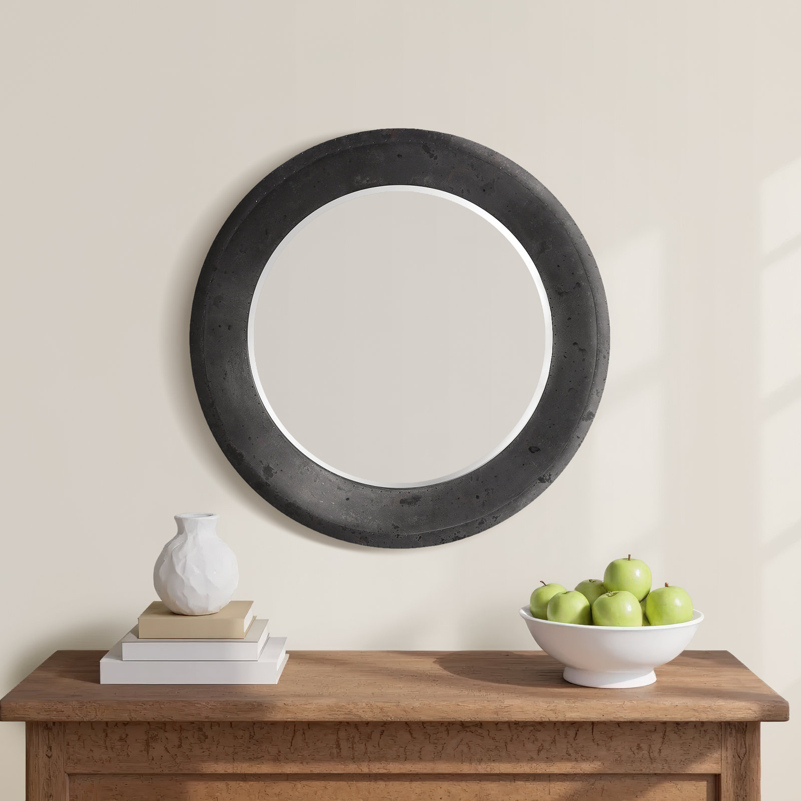 Carey 40" Round Accent Mirror