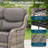3 Pieces Patio Furniture Set, Outdoor PE Wicker High Back 73“ Couch & 2 Rattan Ottomans, All Weather Patio Set With Waterproof Cushion For Porch, Backyard And Deck-606832057-606832061