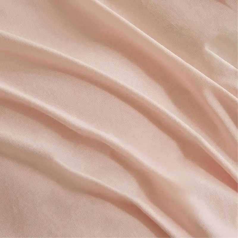 Housse de couette plissée rose très grand, Housse de couette pour très grand lit, Rose