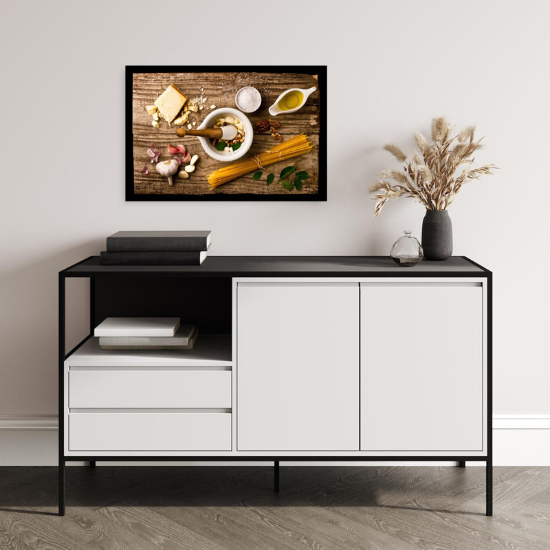 «Rustic Pesto préparation», reproduction d'art mural contemporain, H 16 po x l 24 po