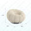 Fauteuil d'appoint pivotant blanc